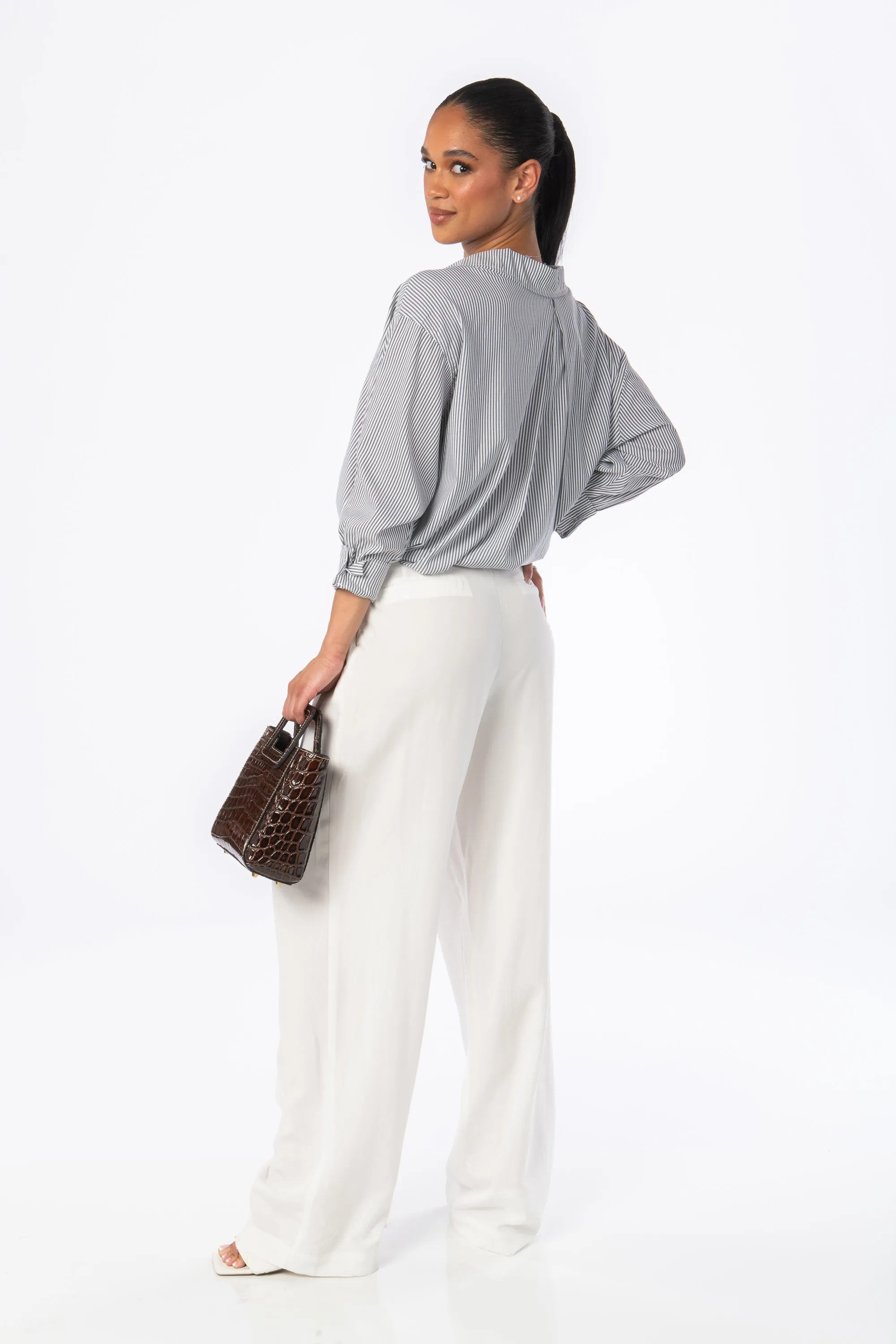 Acapulco Wide Leg Trousers White