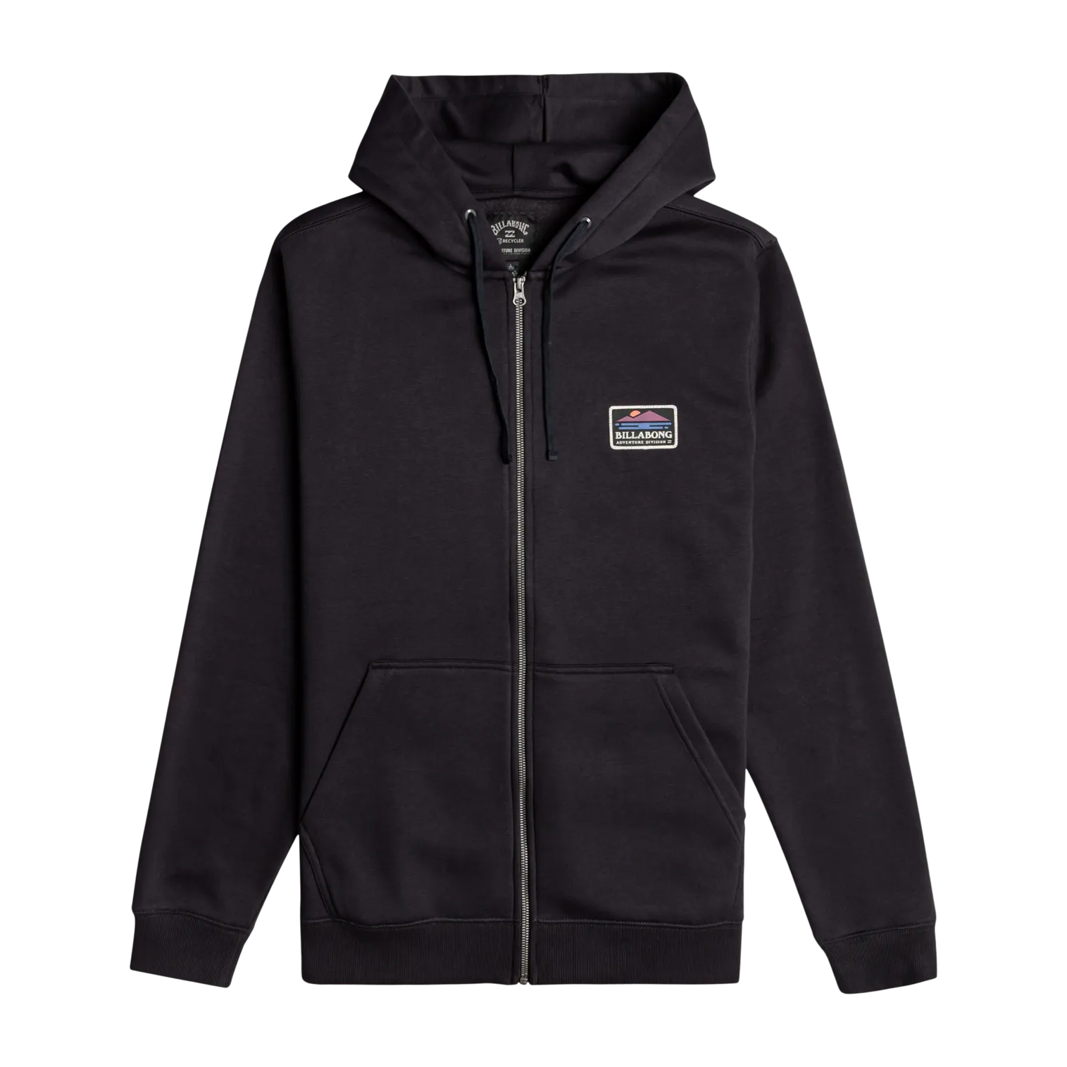 Adventure Division Walled Zipped Hoodie in Black