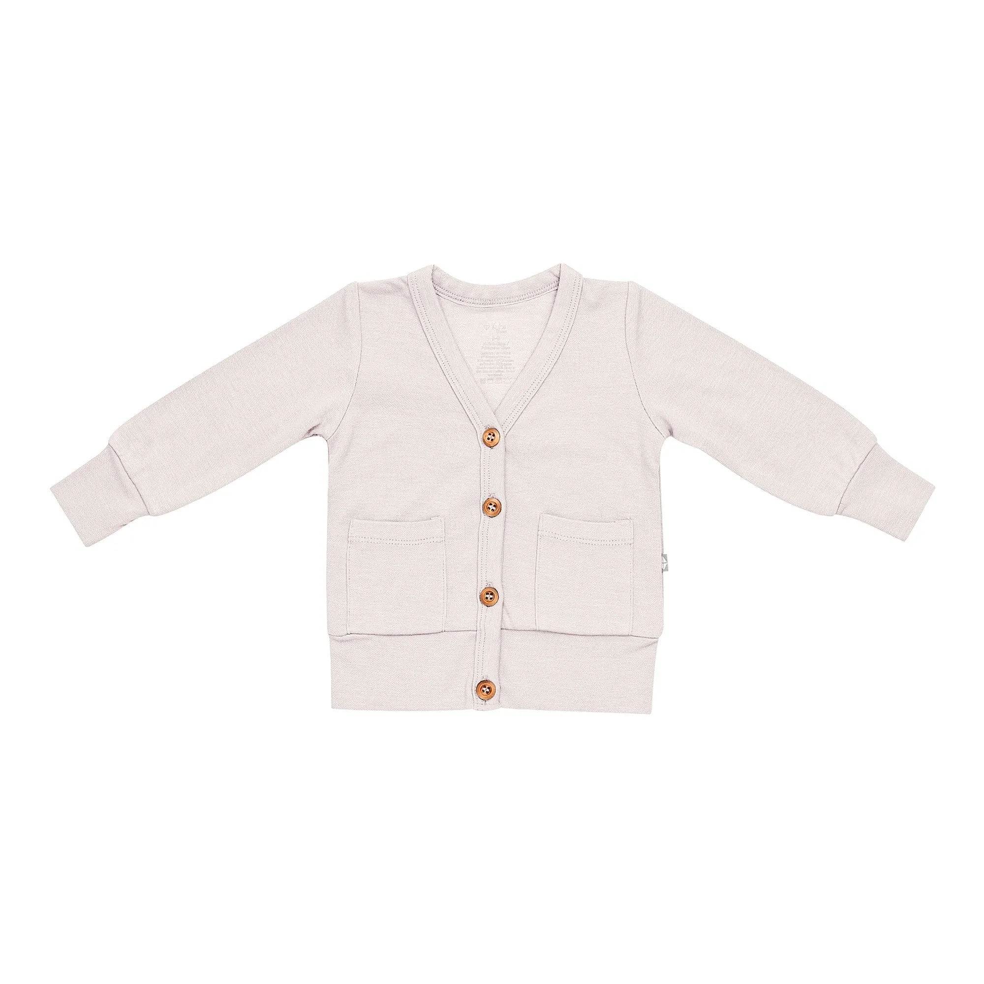 Bamboo Jersey Toddler Cardigan in Oat