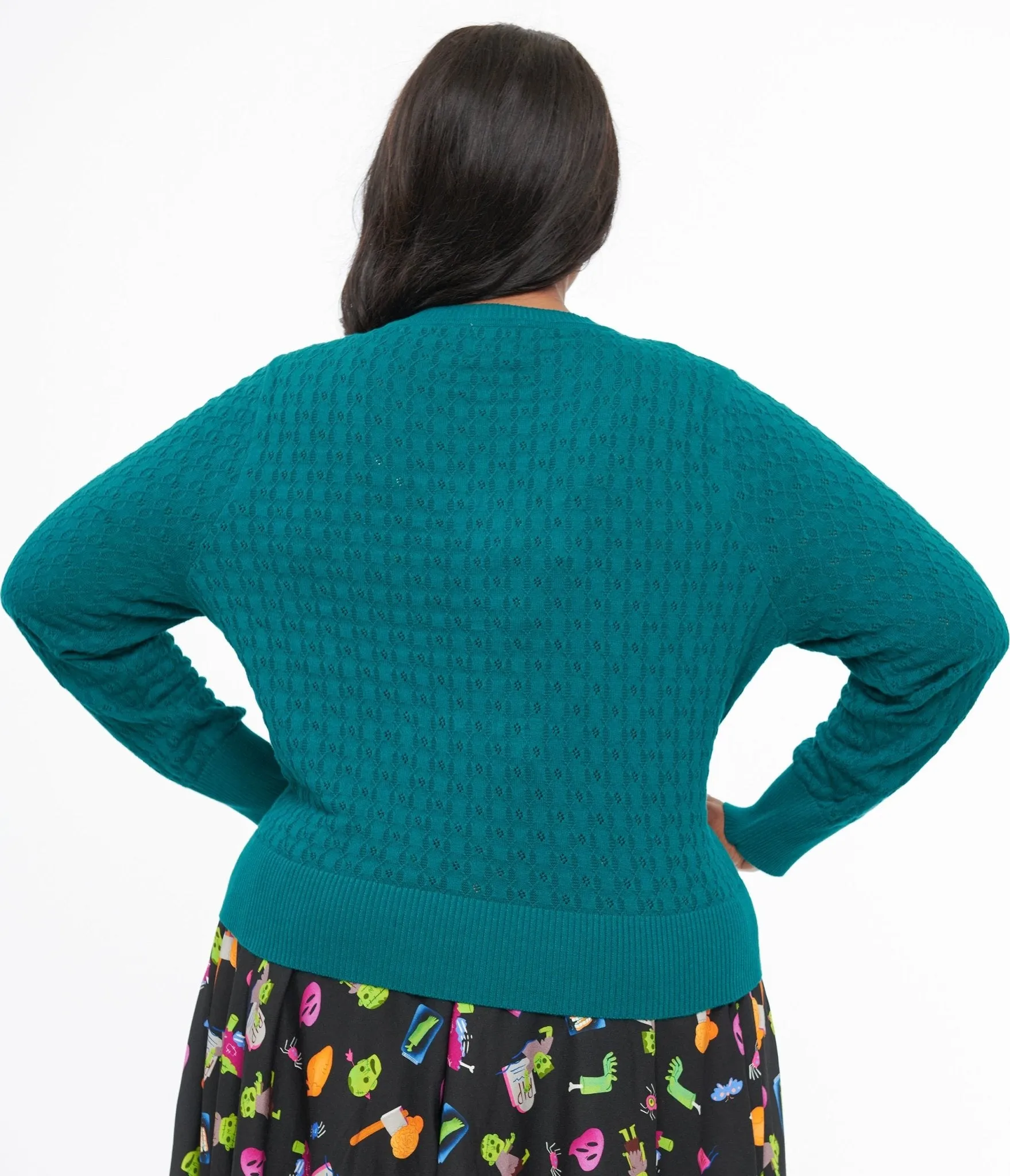 Banned Plus Size 1950s Green Katie Cardigan