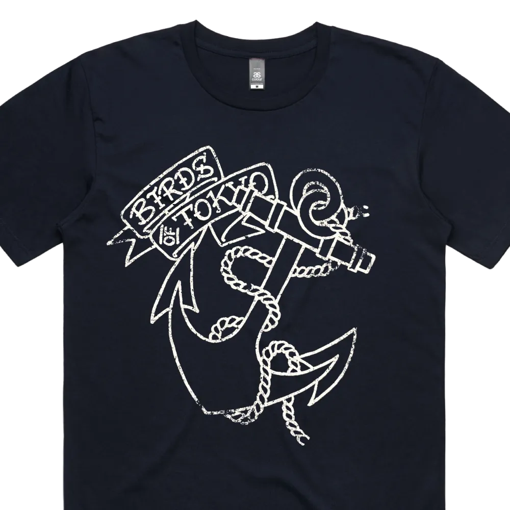 Birds Of Tokyo / Anchor Navy Men's T-Shirt