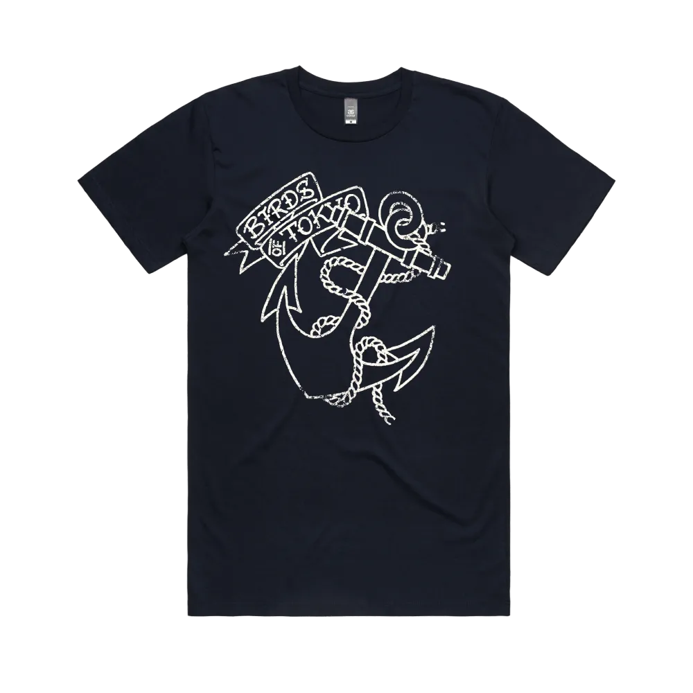 Birds Of Tokyo / Anchor Navy Men's T-Shirt