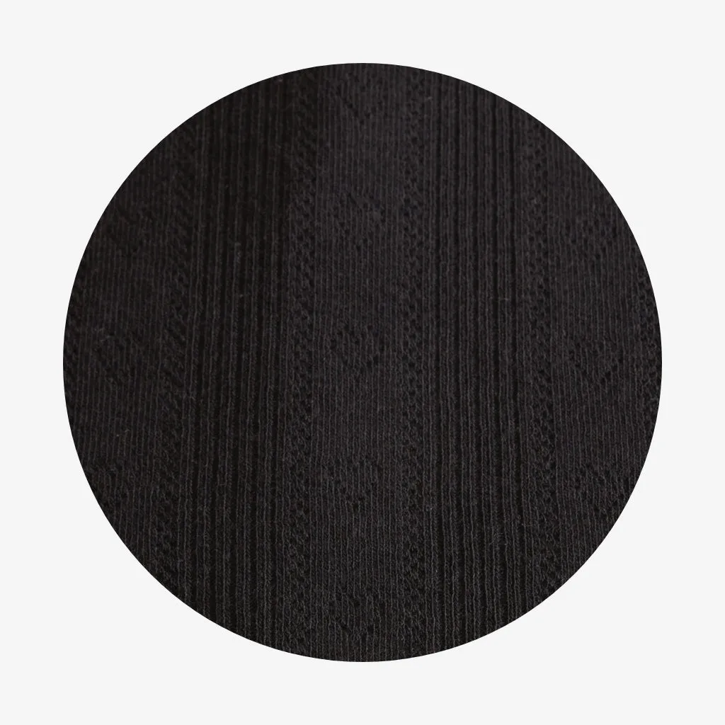 Black Pointelle Cardigan