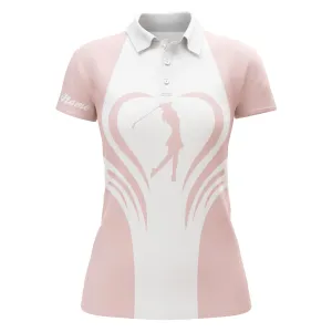 Custom Name 3D Women Love Golf Multi-Color Golf Polo Shirts, Personalized Golf Gifts For Women