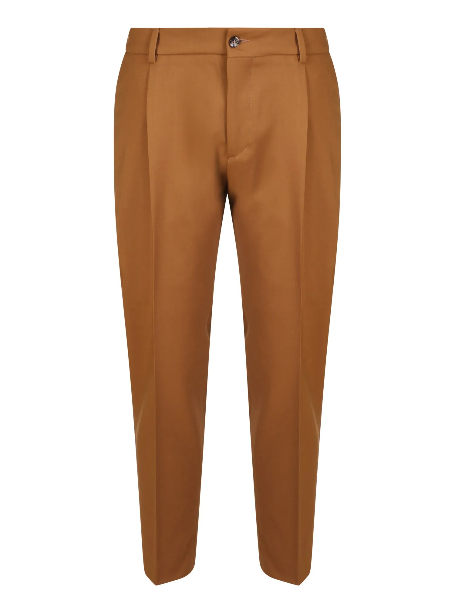 Dark beige wool trousers