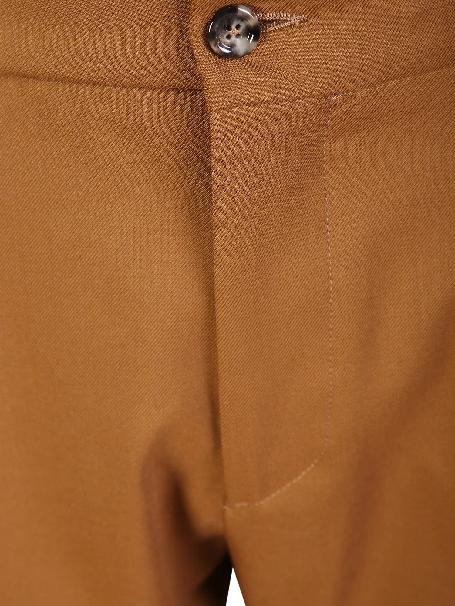 Dark beige wool trousers