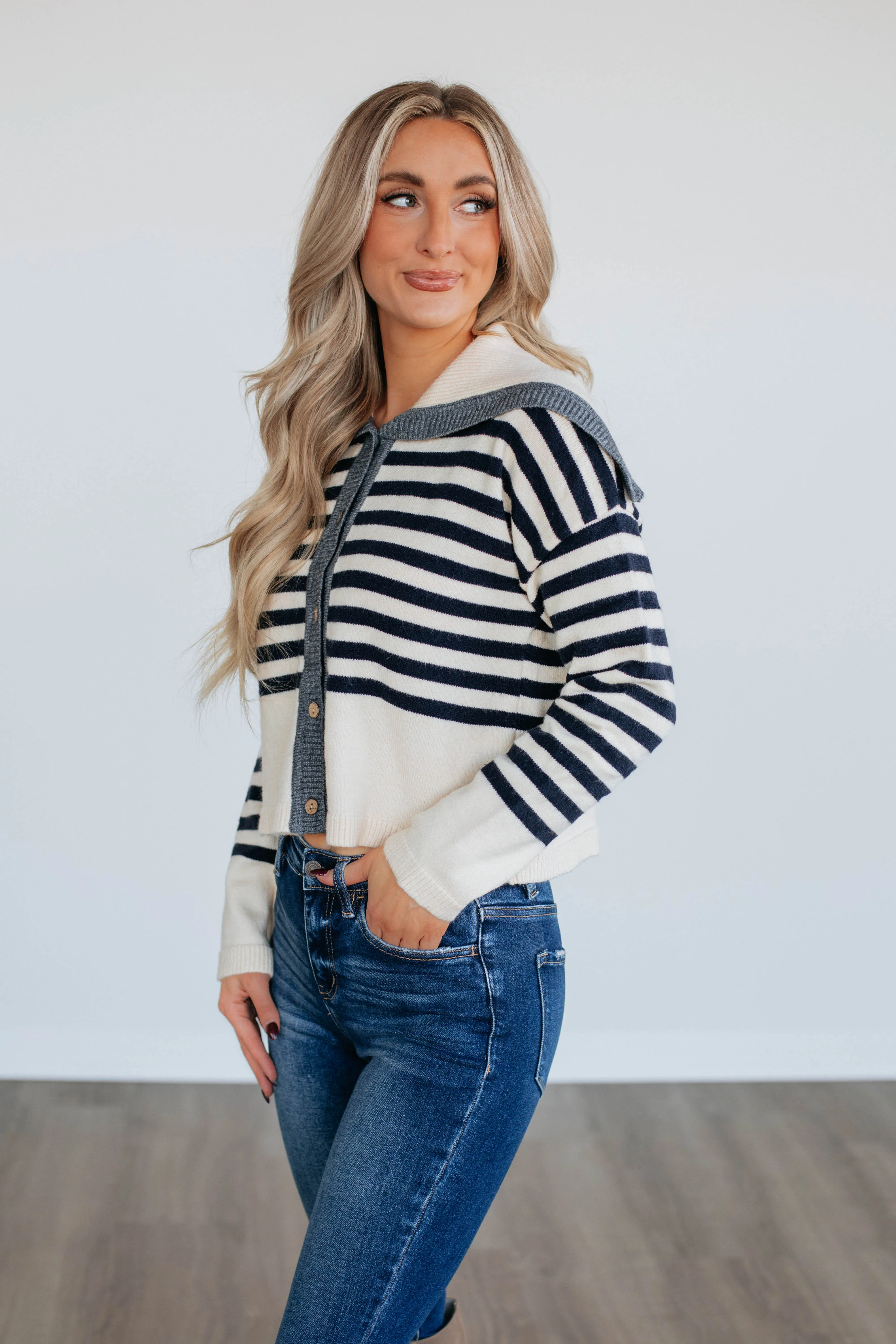 Denali Striped Cardigan