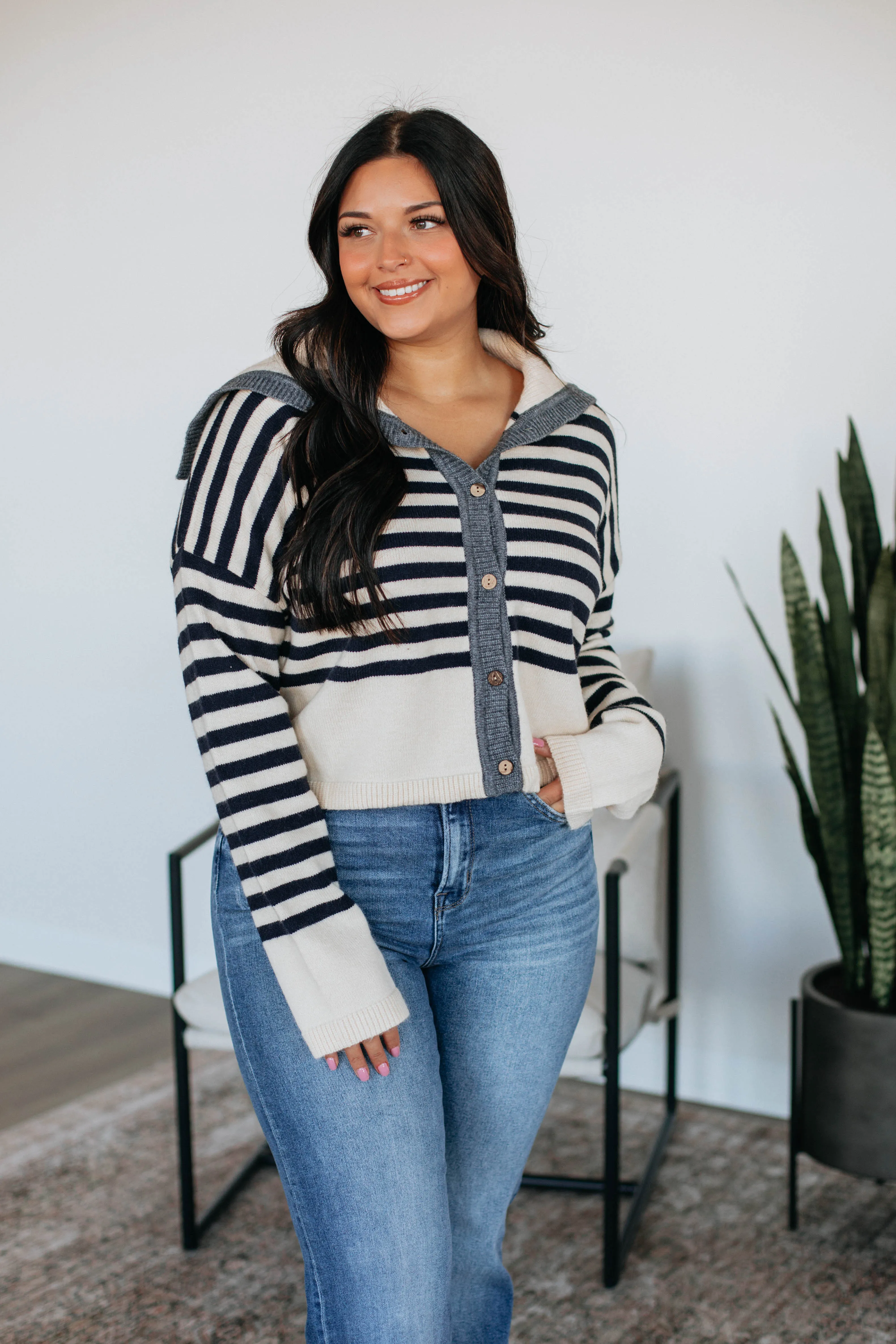 Denali Striped Cardigan