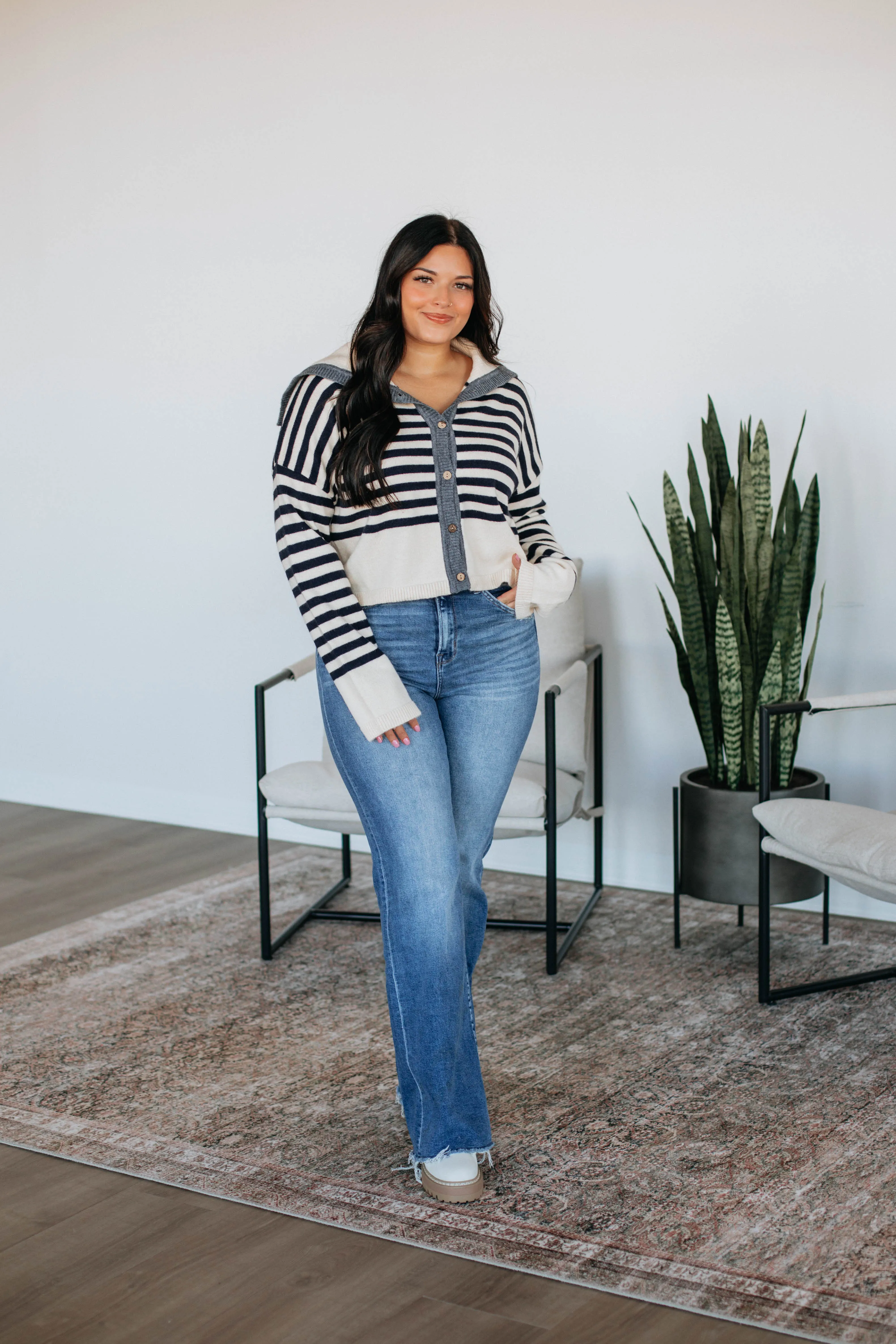 Denali Striped Cardigan