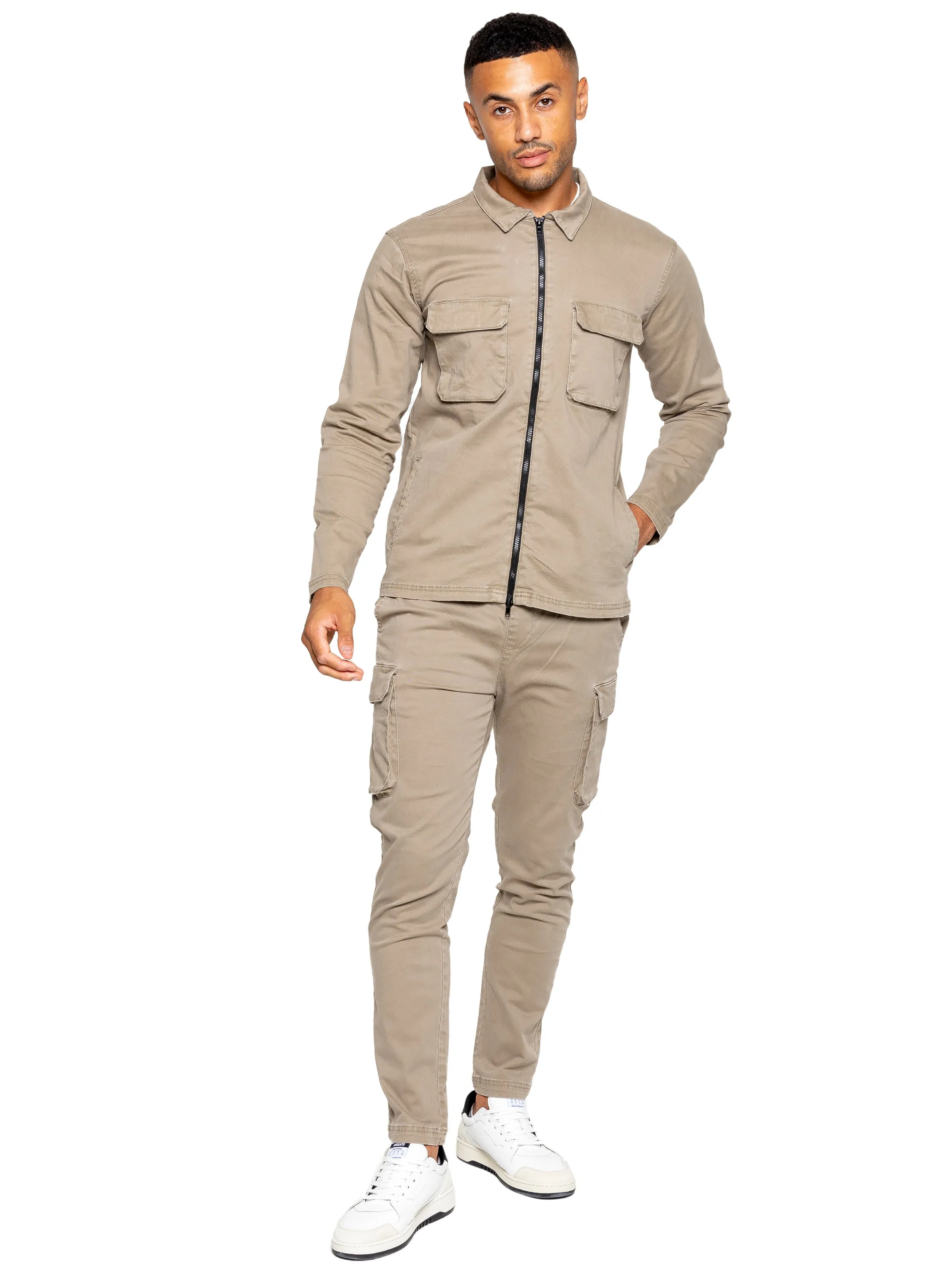 Enzo | Mens Cargo Trousers