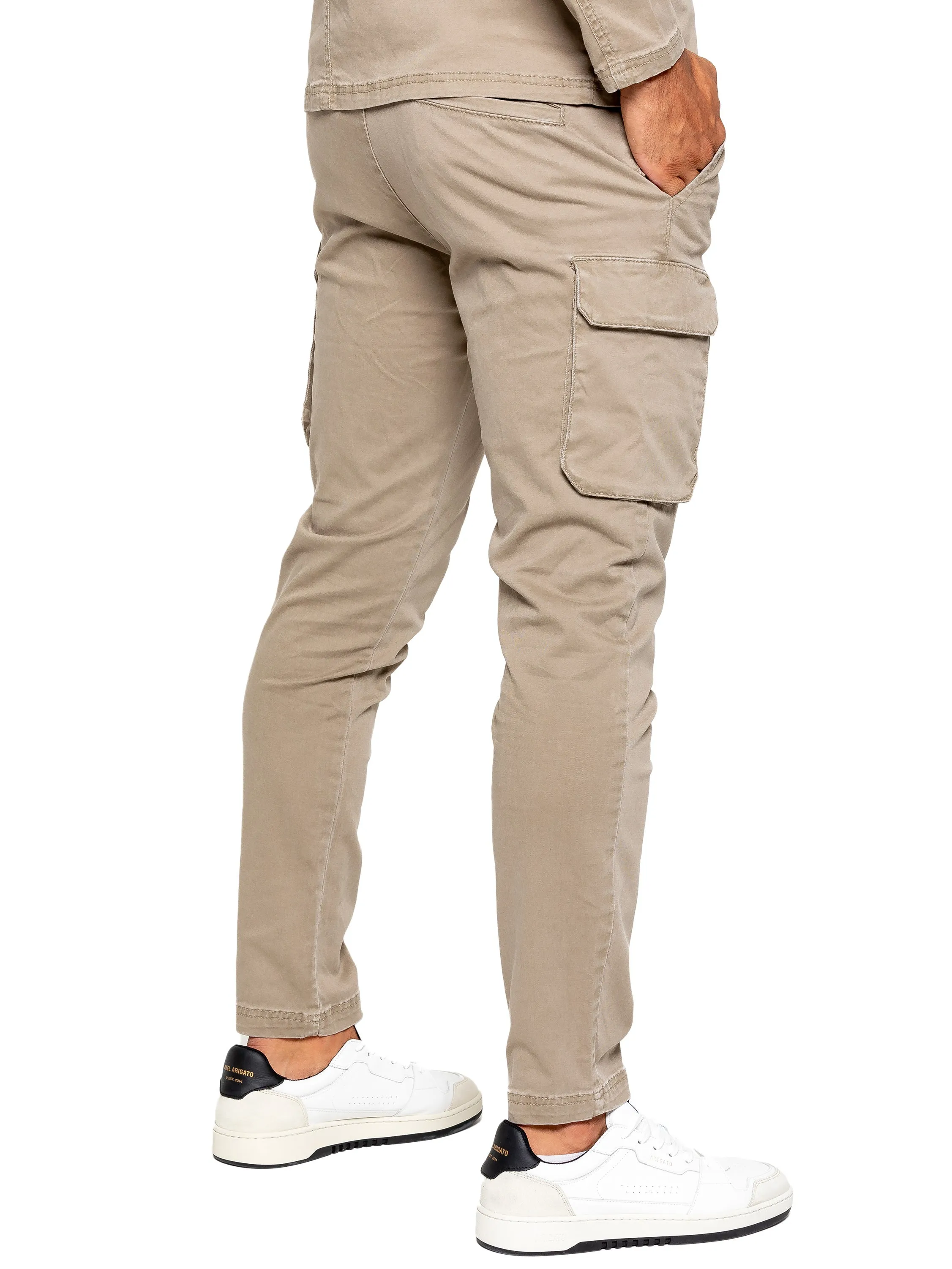 Enzo | Mens Cargo Trousers