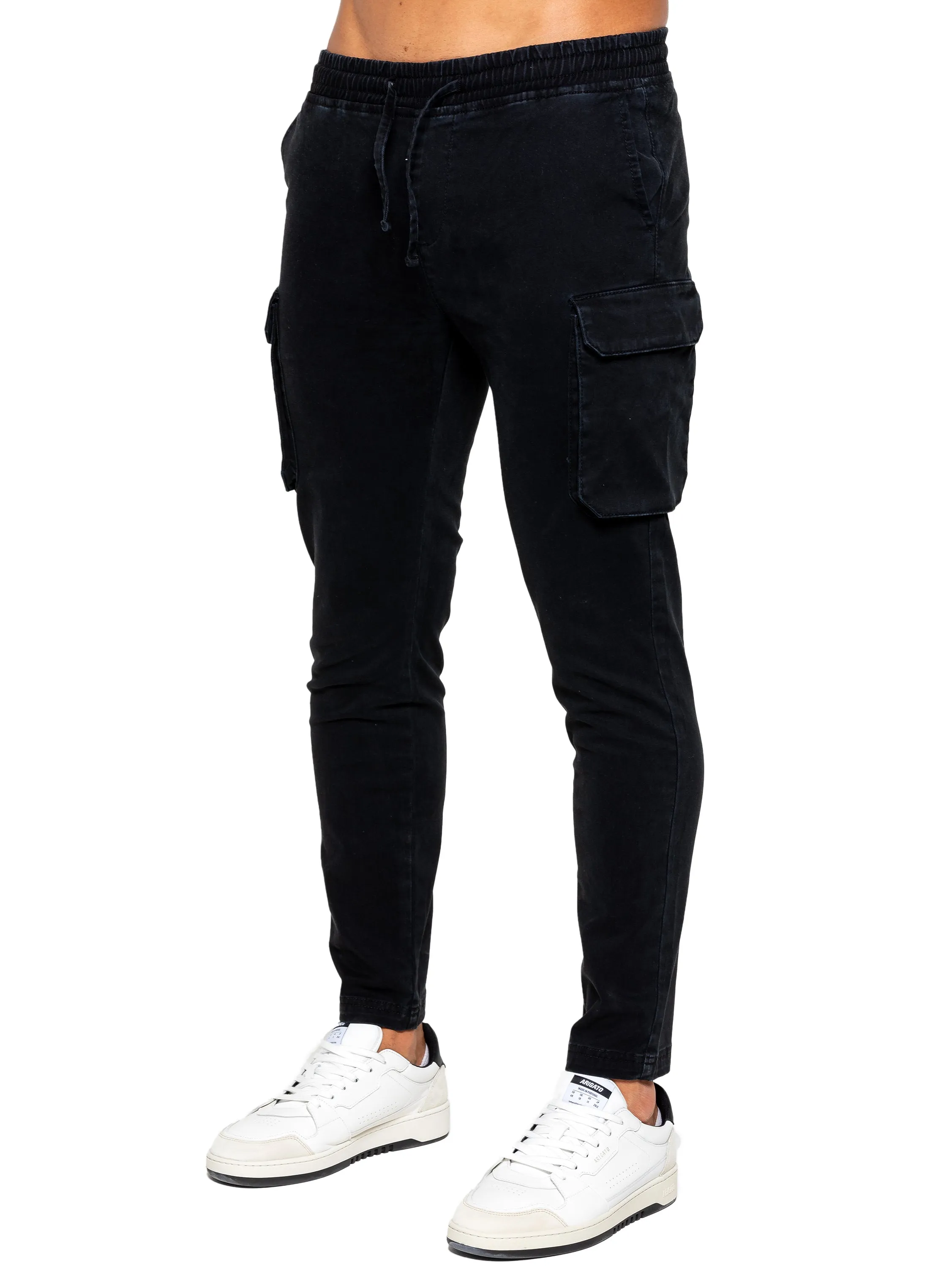 Enzo | Mens Cargo Trousers