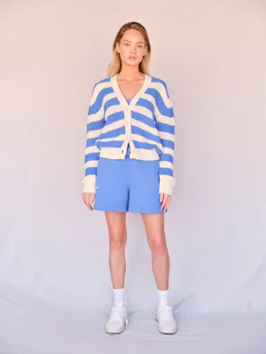 Knitted Cotton Cardigan Stripes