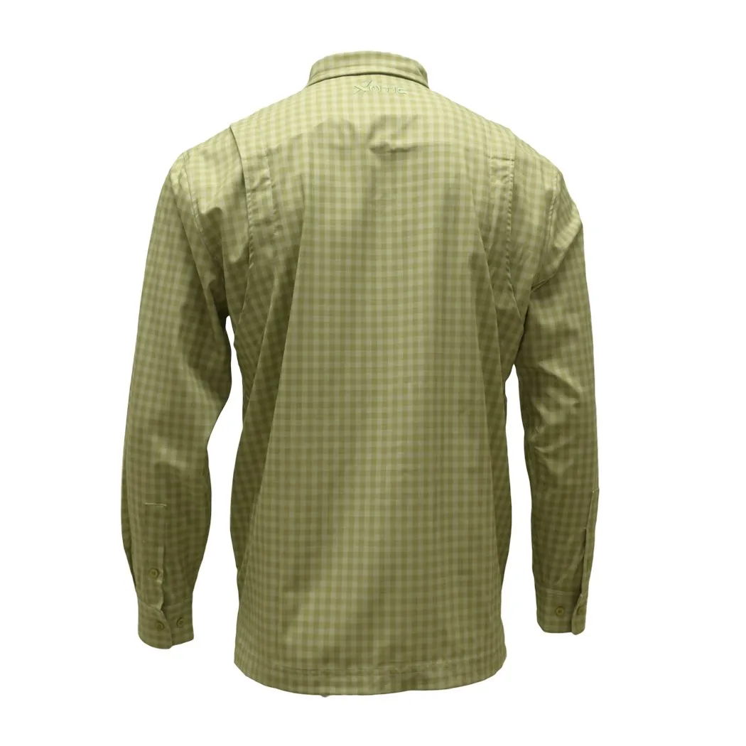 Long Sleeve Patterned Lifestyle Button Down w/ REPEL-X