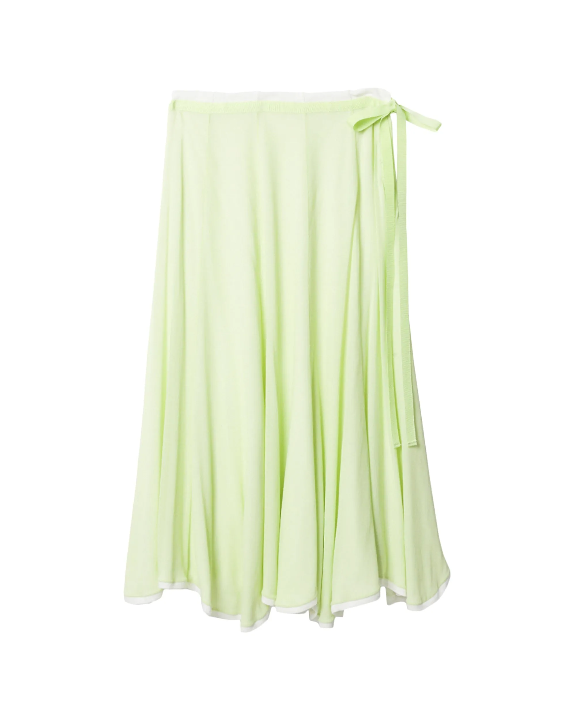 MIHOKO SAITO Double Flare Sheer Jersey Stretch Skirt