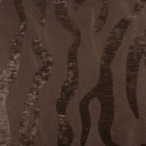 Novelty Fancy Suede - Spakling - Dark brown