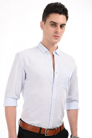 Sky Blue Lenin Semi Formal Shirt