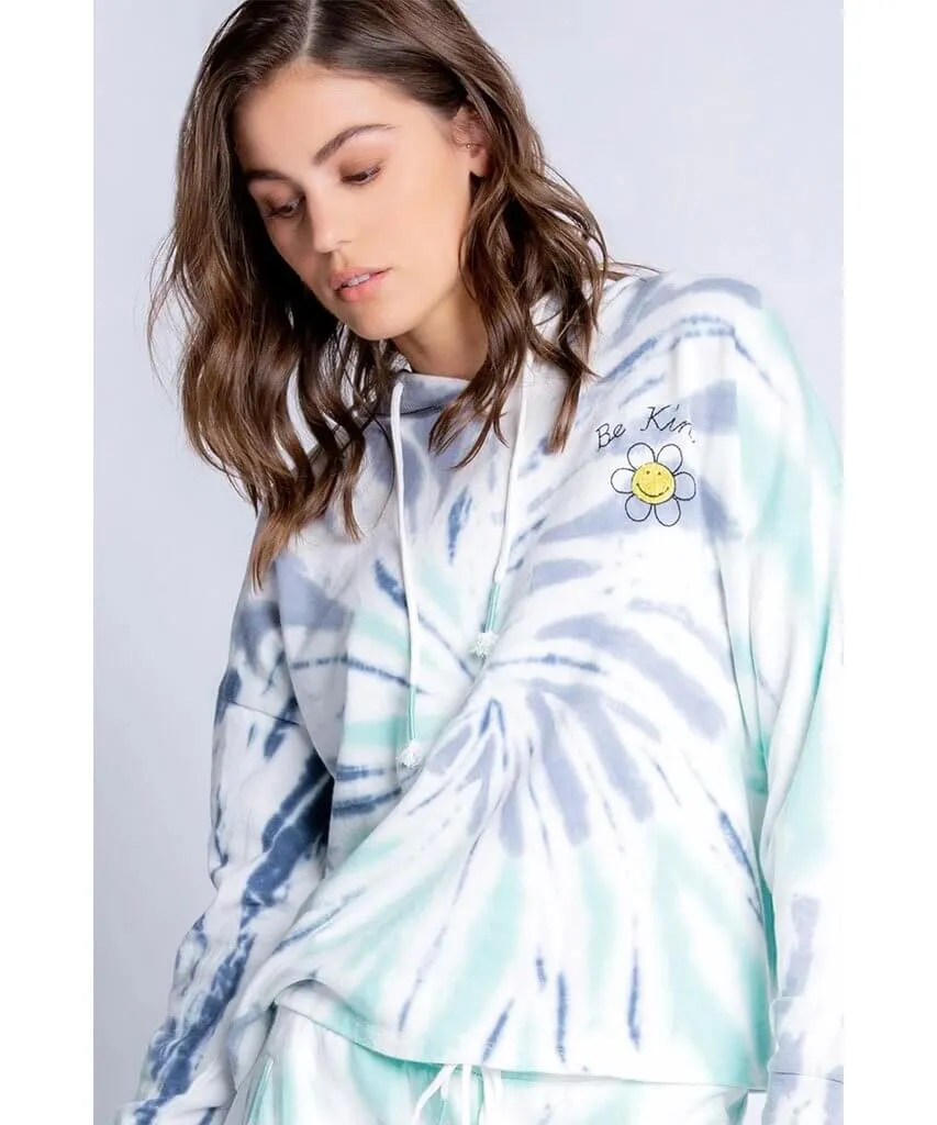 Smiley Daydream Tie Dye Hoodie