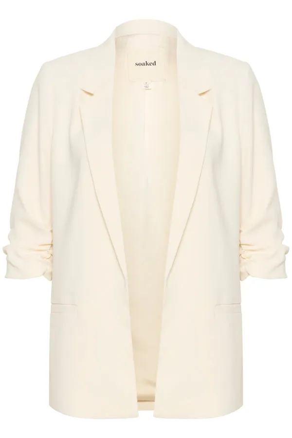 Soaked Womens Shirley Blazer Whisper White