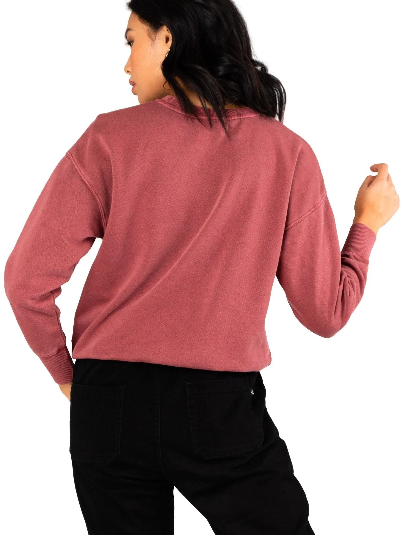 Sublime Crew Neck Fleece - Ruby Wine