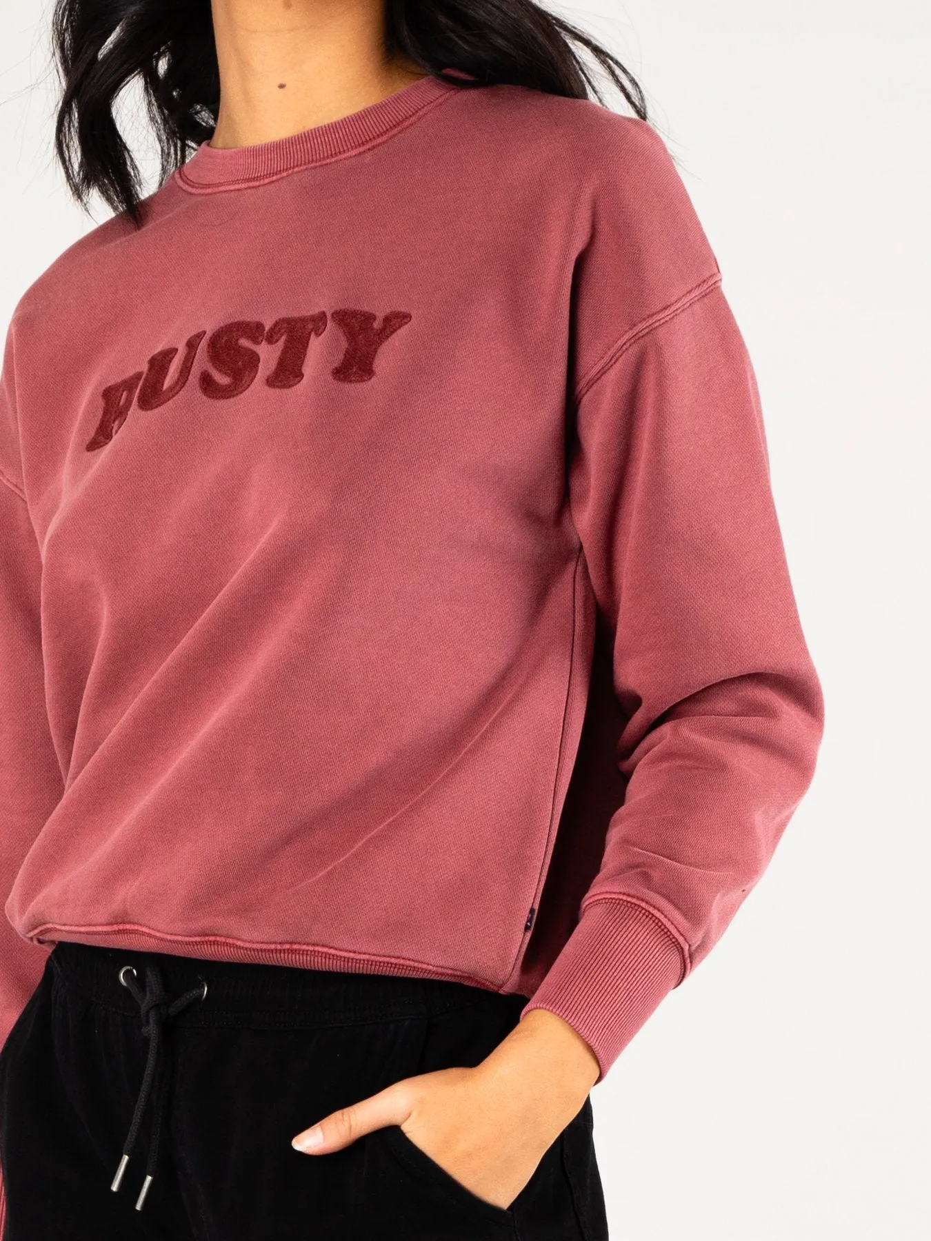 Sublime Crew Neck Fleece - Ruby Wine