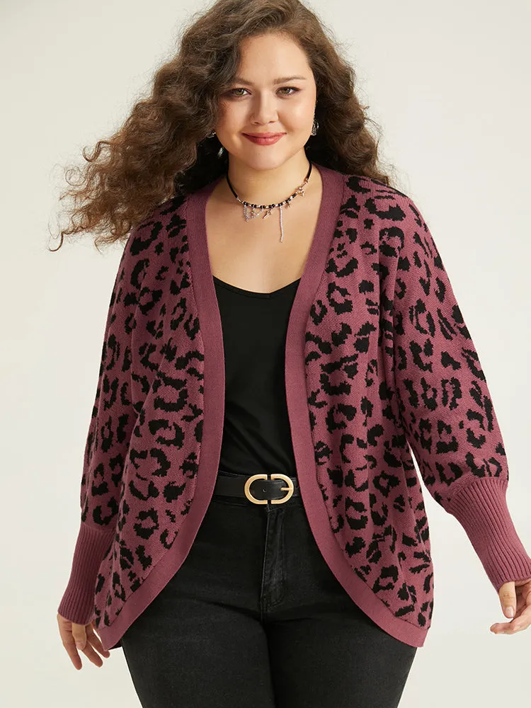 Supersoft Essentials Leopard Curved Hem Cardigan