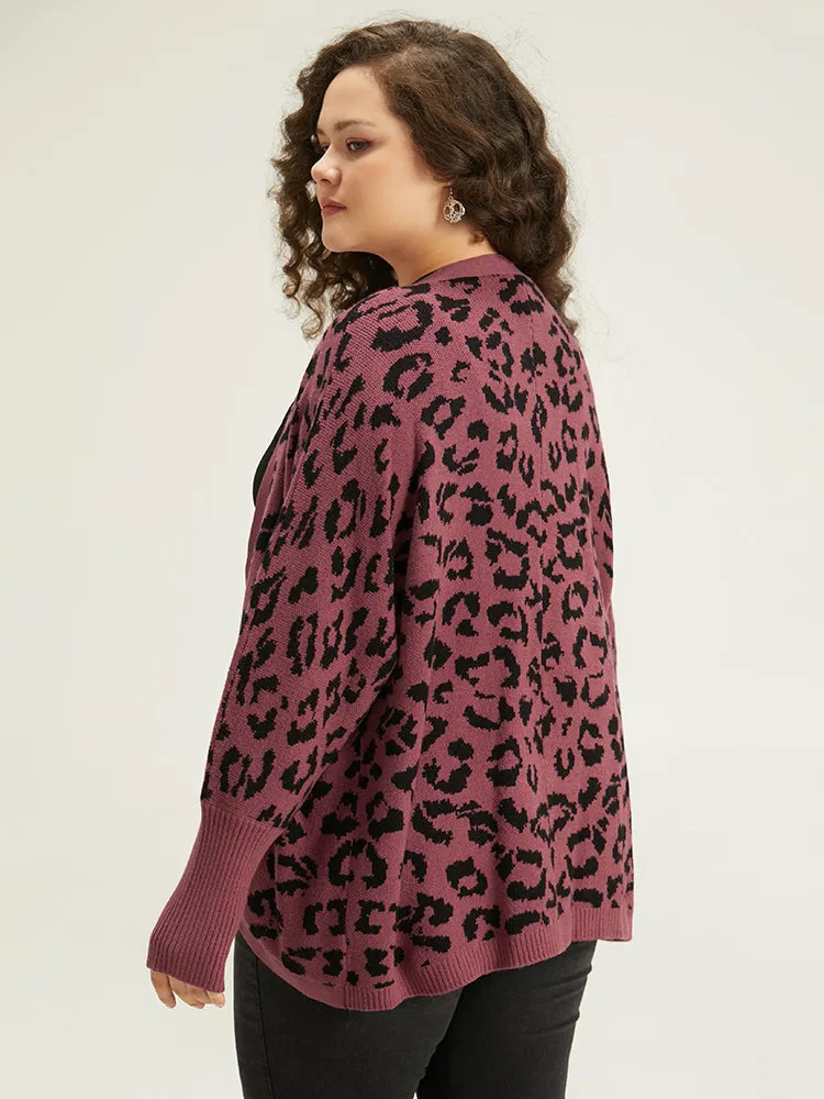 Supersoft Essentials Leopard Curved Hem Cardigan