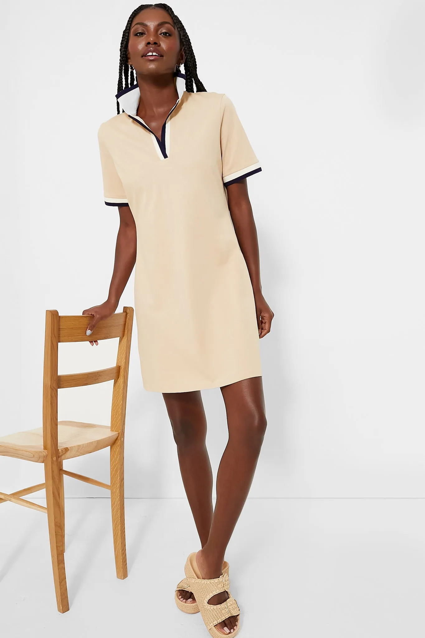 Tan Hutton Polo Dress