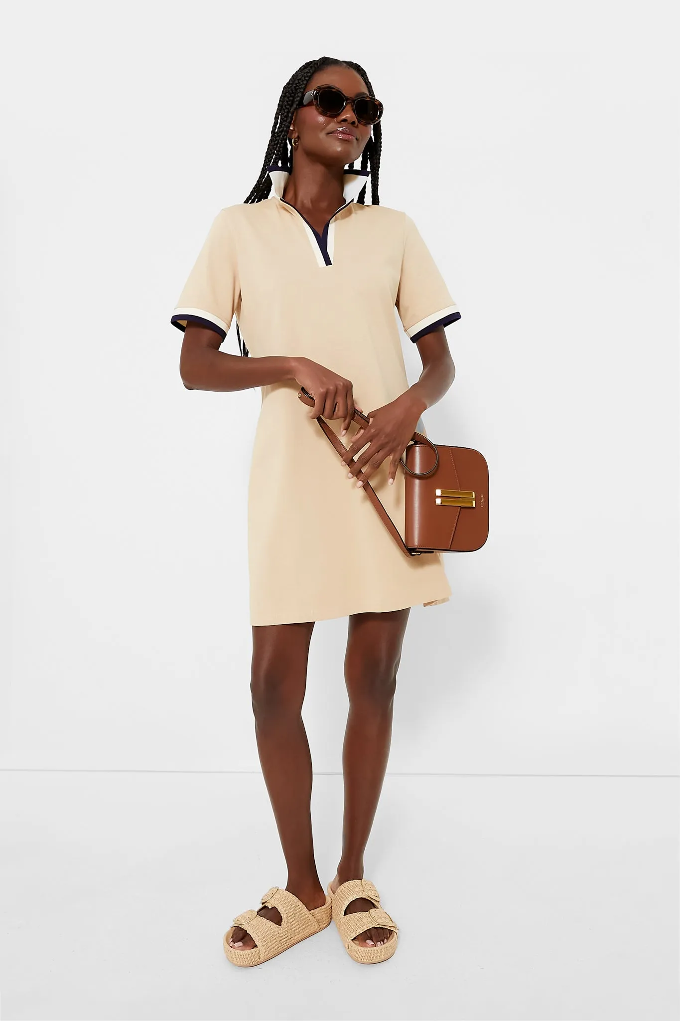 Tan Hutton Polo Dress