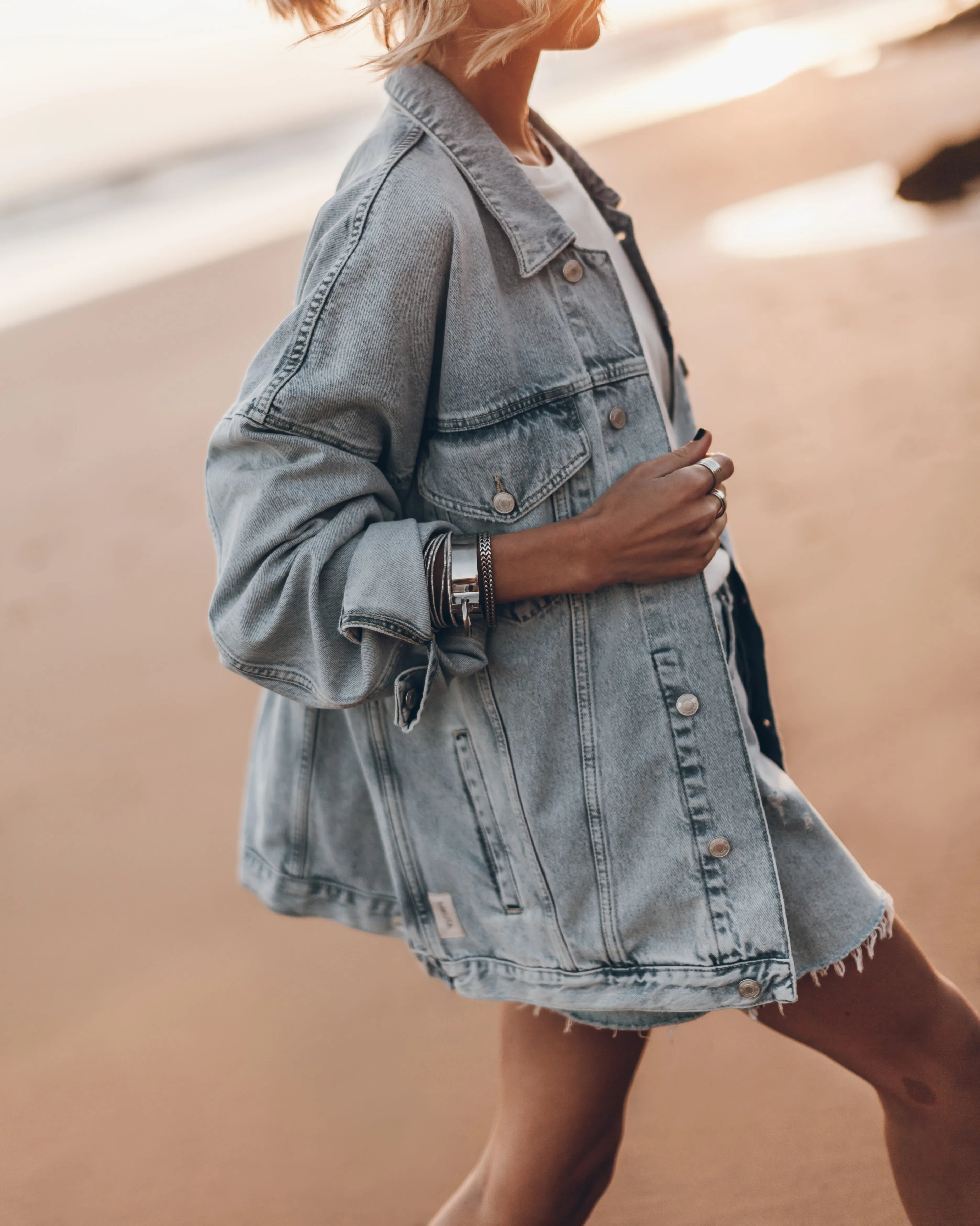 The Blue Oversized Denim Jacket