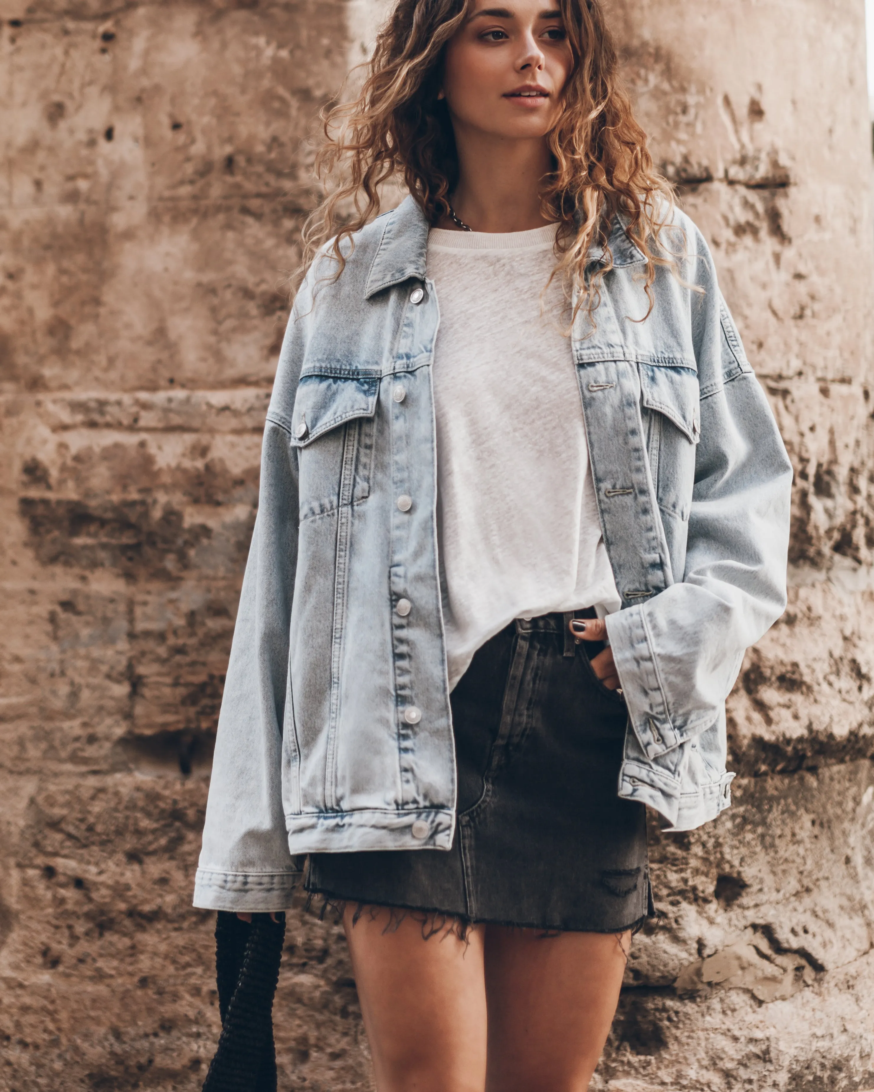 The Blue Oversized Denim Jacket