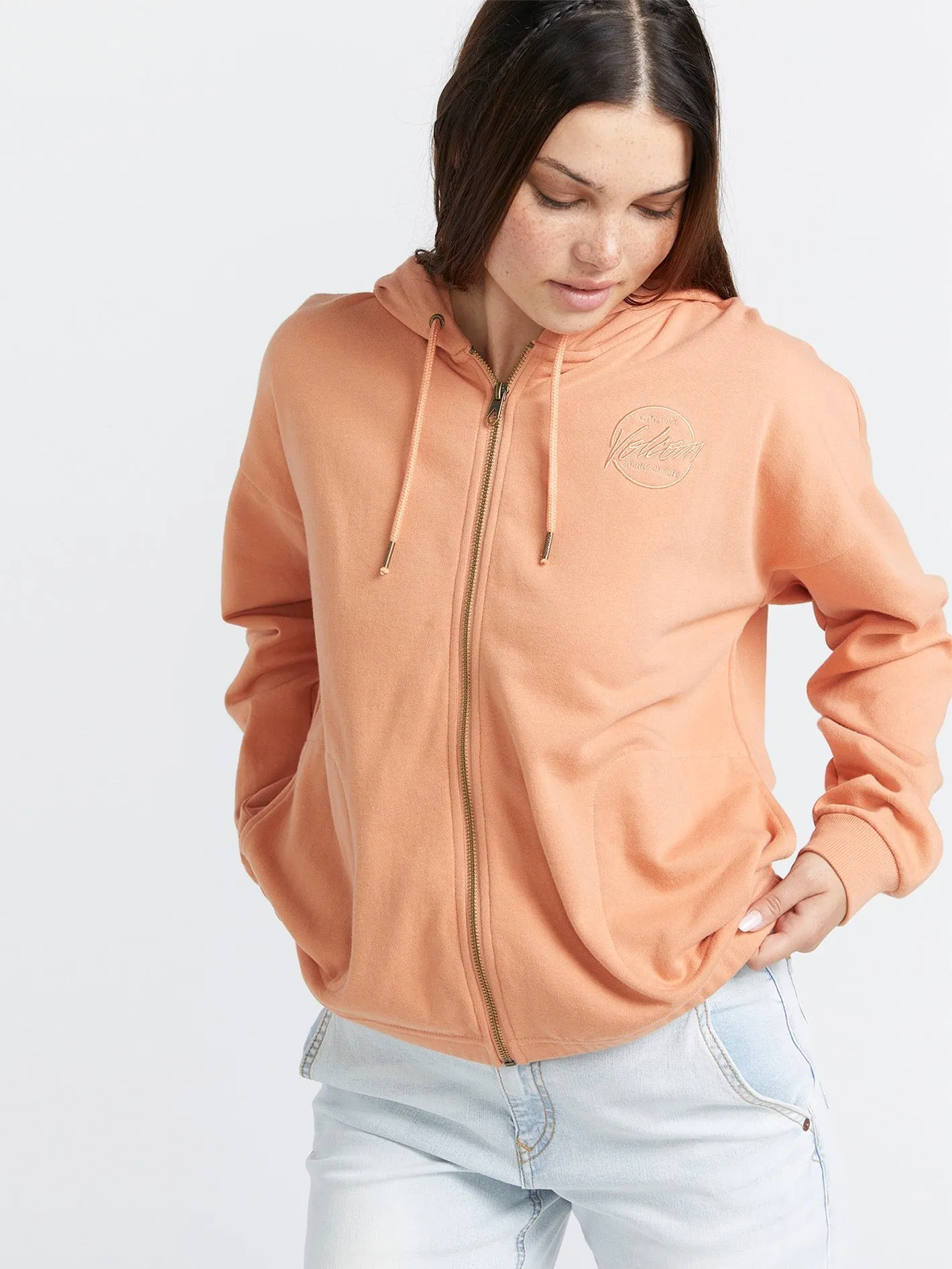 Truly Deal Zip Jacket - Wild Ginger