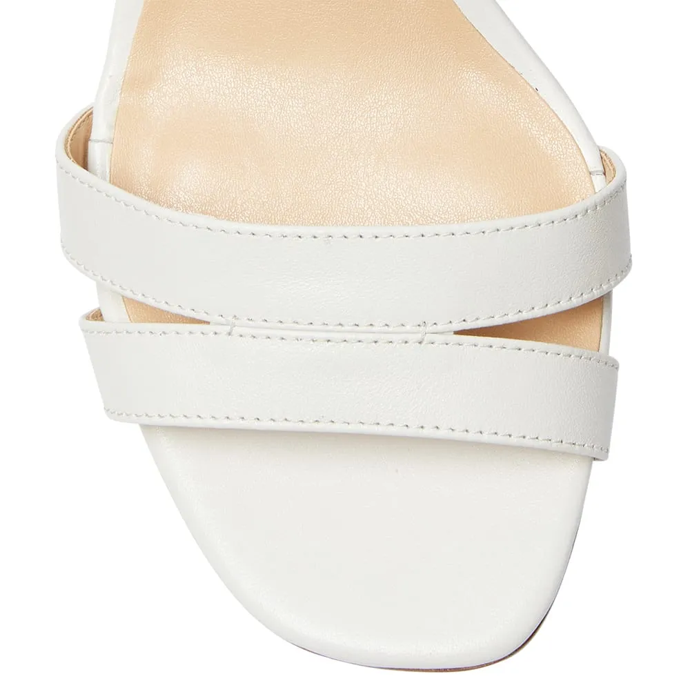 Utopia Heel in White Leather