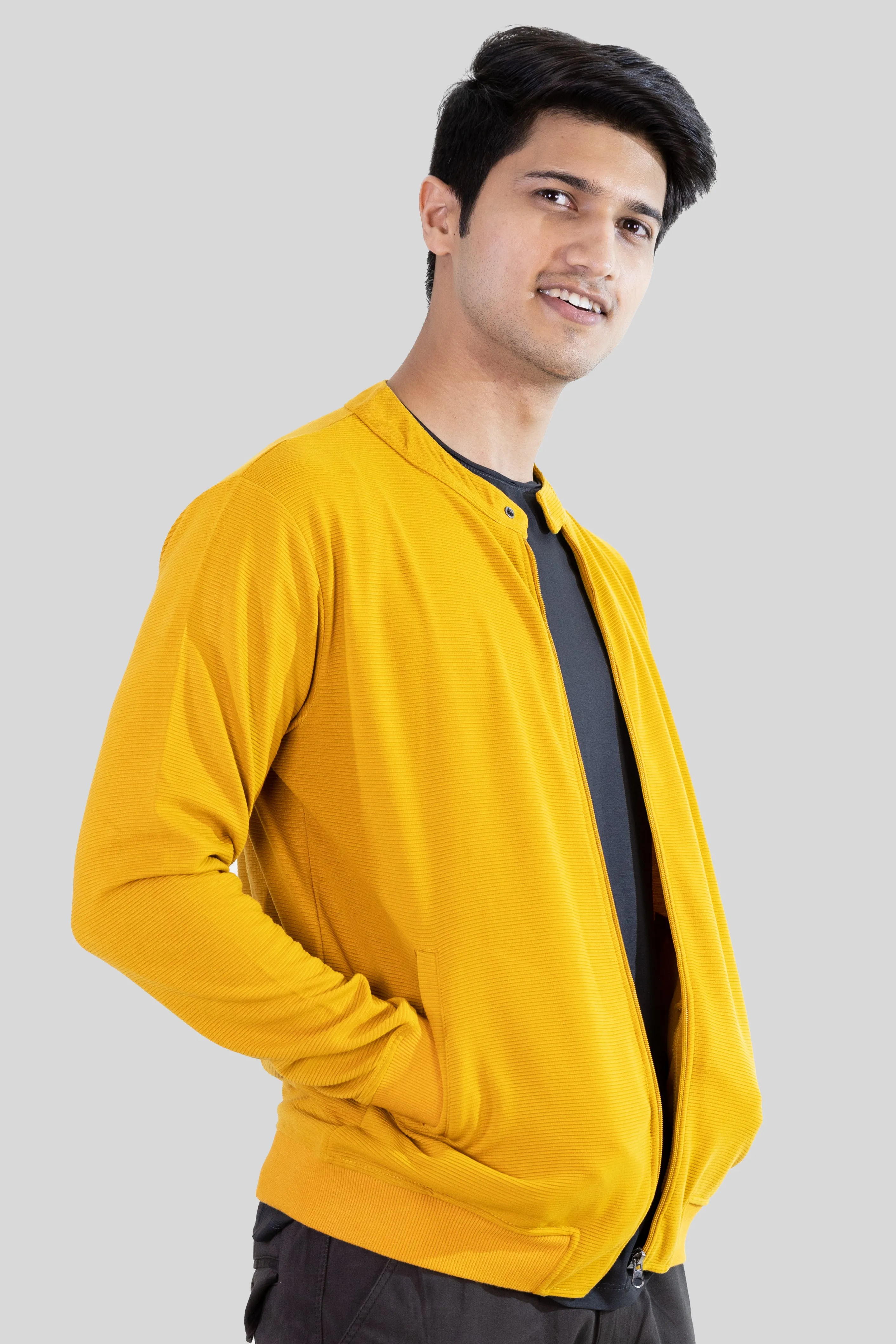 Zip-Up Jacket: Yellow